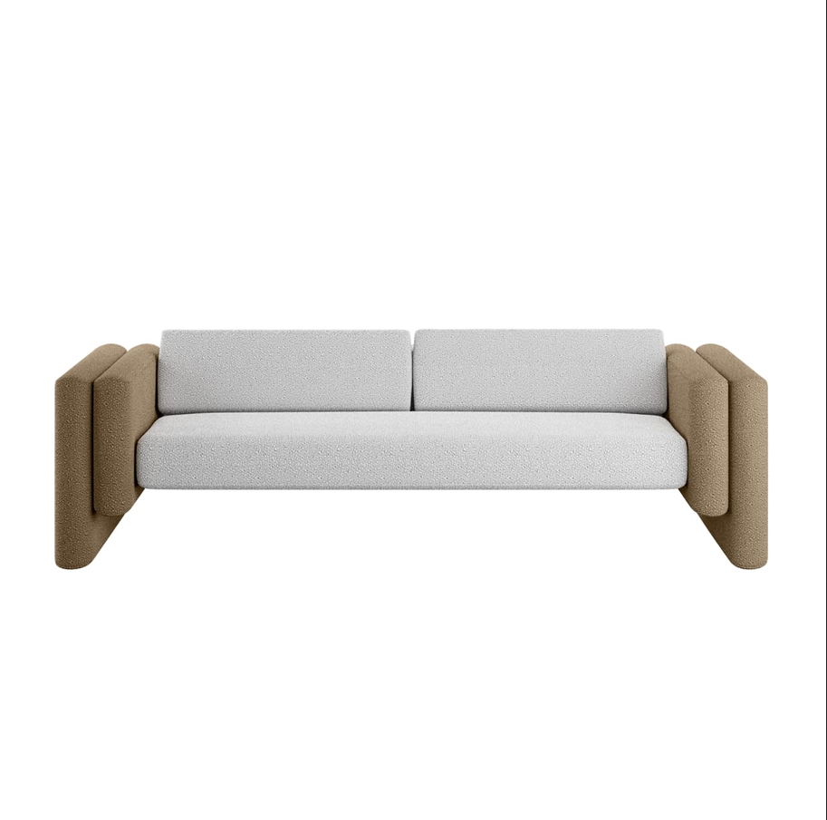 Lisola Sofa White Khaki