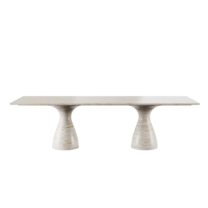 Zimmer Dining Table Travertine - Image 1