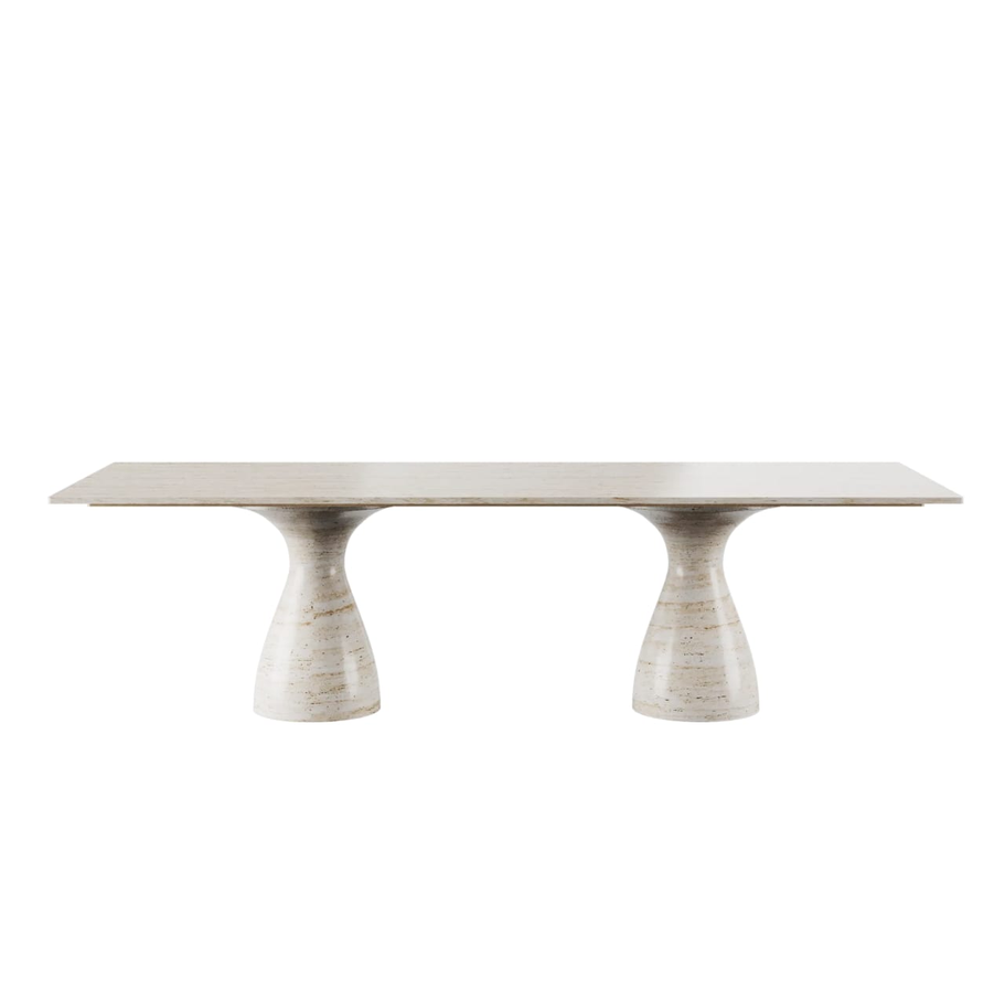 Zimmer Dining Table Travertine